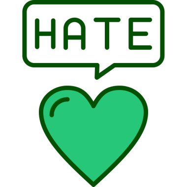 Aşk. Web simgesi basit illüstrasyon