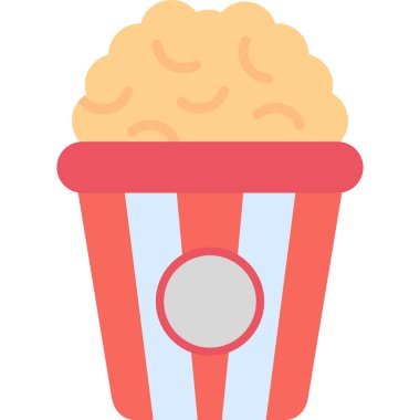 Patlamış mısır ağı simgesi. Basit tasarım. vektör illüstrasyonu