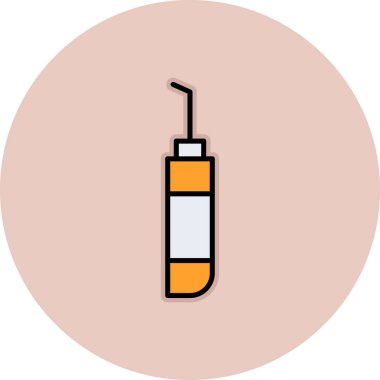 Şırınga ikonu. Vektör illüstrasyonu