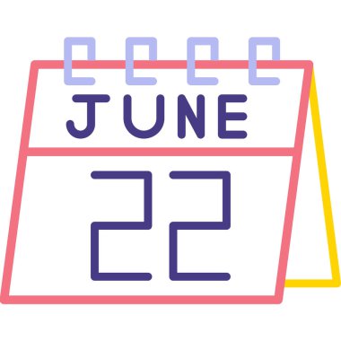 Takvim simgesi tasarımı, vektör illüstrasyonu