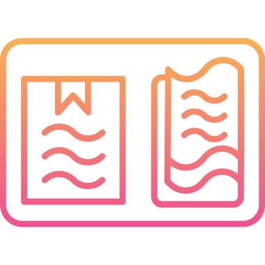 Kitap. Web simgesi basit illüstrasyon