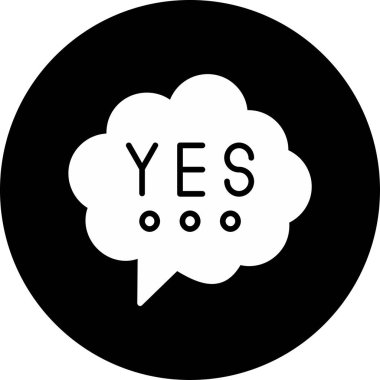 evet vektör simgesi kolayca değiştirilebilir veya düzenlenebilir