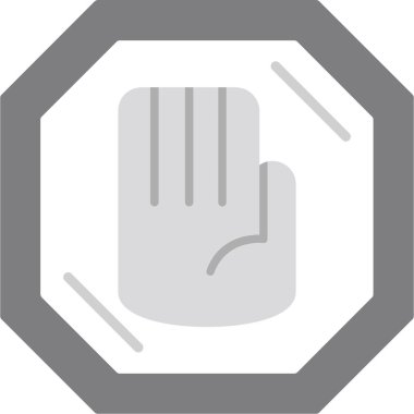 Eldiven. Web simgesi basit illüstrasyon