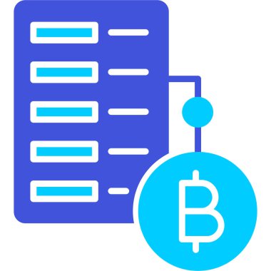 Kripto para birimi. Web simgesi basit illüstrasyon