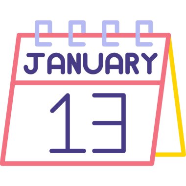 Takvim simgesi tasarımı, vektör illüstrasyonu