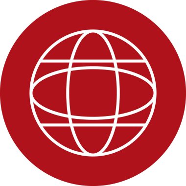 Dünya simgesinin vektör illüstrasyonu