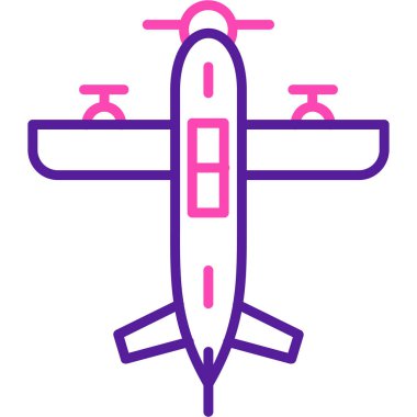 Uçak. Web simgesi basit illüstrasyon