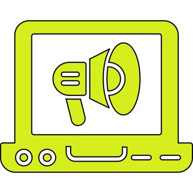 bilgisayar ekranı ve konuşma balonu