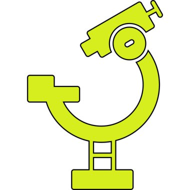 Teleskop. Web simgesi basit illüstrasyon