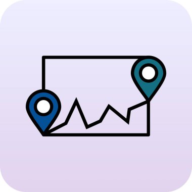 konum. Web simgesi basit illüstrasyon