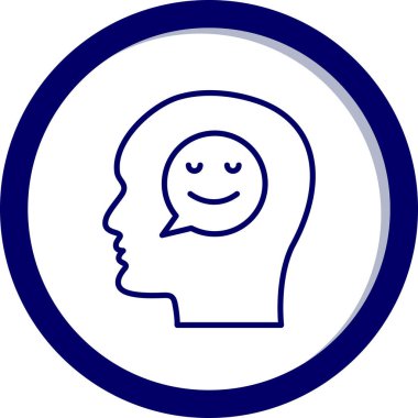 Mavi gözlü bir adamın vektör çizimi