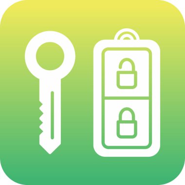 İllüstrasyon güvenlik anahtarı simgesi