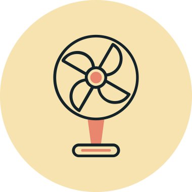 fan simgesi vektör illüstrasyonu