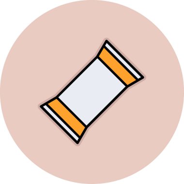 Bir cam simgenin izole edilmiş tek bir simgesinin vektör çizimi