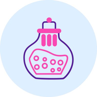 Bebek şişesi. Web simgesi basit illüstrasyon