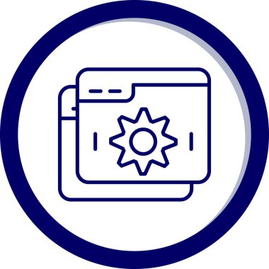 seo modern simgesinin vektör illüstrasyonu