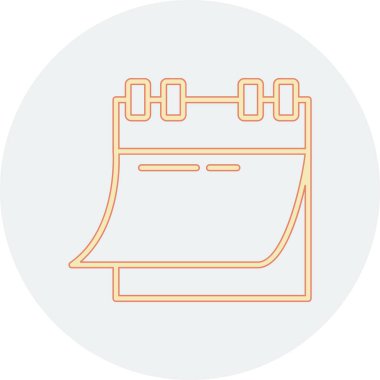 Takvim. Web simgesi basit illüstrasyon