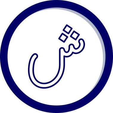 At nalı. Web simgesi basit illüstrasyon