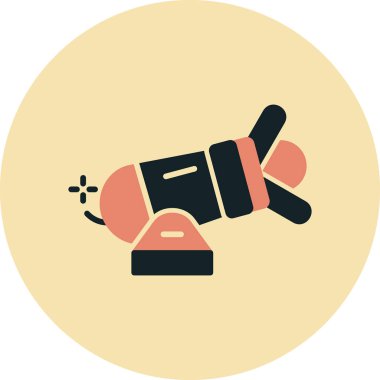 Tek bir izole simgenin vektör illüstrasyonu