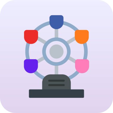 Modern bir simgenin vektör illüstrasyonu