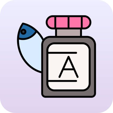 Bir şişe sıvının vektör çizimi