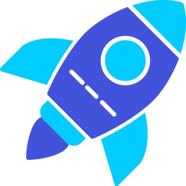 roket ikonu vektör illüstrasyonu