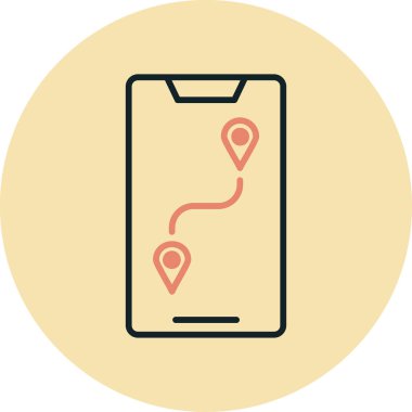 gps konum vektör simgesi modern basit vektör illüstrasyonu