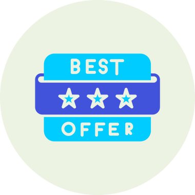 çok satan düz simge, vektör illüstrasyonu