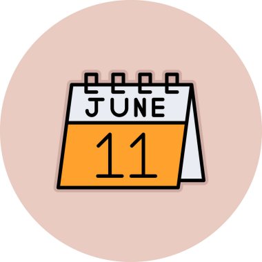 Takvim simgesi tasarımı, günlük olay tarihi olay tarihi tarih ve tema vektör illüstrasyonu