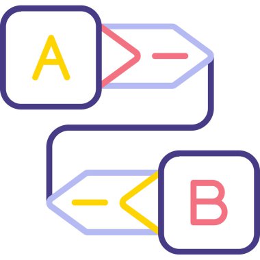 Ok. Web simgesi basit illüstrasyon