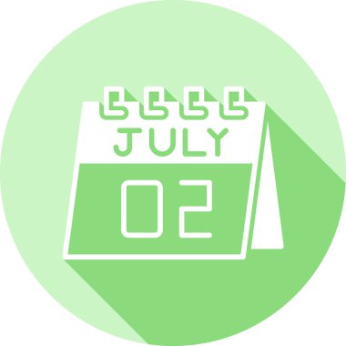 27 Temmuz takvim takvimi tek gün simgesi