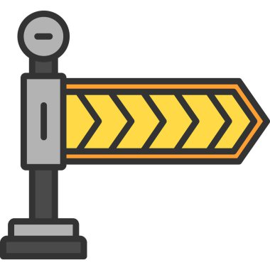 Trafik sinyal simgesi. grafik için trafik sinyal vektör simgelerinin özet çizimi