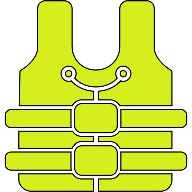 Çizgi film yeşil ve beyaz arkaplanının vektör çizimi