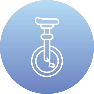 Bir bisiklet simgesinin vektör illüstrasyonu