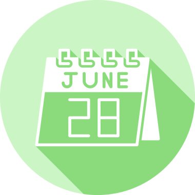 23 Haziran ve takvim takviminin takvim günündeki tarih beyaz arkaplan üzerindeki bir takvim simgesi