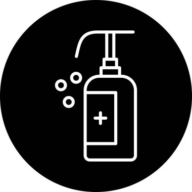 Bir sabun simgesinin vektör illüstrasyonu