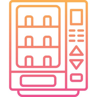 buzdolabı simgesi vektör illüstrasyonu