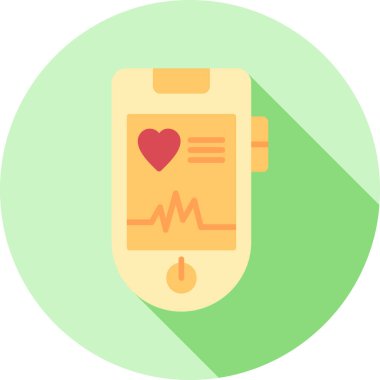 Kalp hızı vektör simgesi