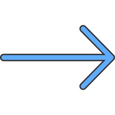 ok simgesi vektör illüstrasyonu