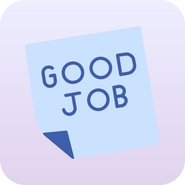 İyi iş modern etiket vektör illüstrasyonu