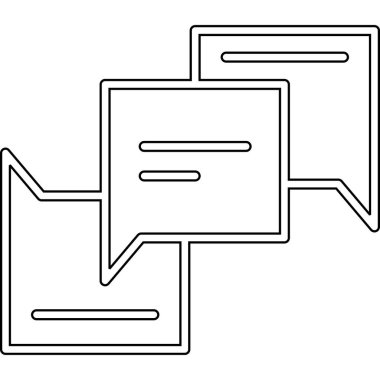 Sohbet mesajları vektör illüstrasyonu