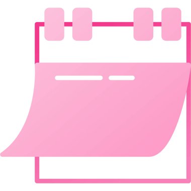 Takvim simgesi vektör illüstrasyonu