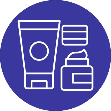 Krem simgesi, vektör illüstrasyonu