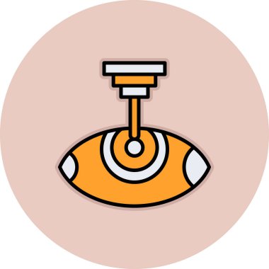 Modern bir göz simgesinin vektör illüstrasyonu