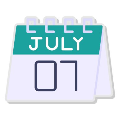 Takvim simgesi, vektör çizimi