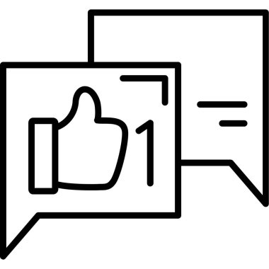 başparmak yukarı simgesi, basit tasarım