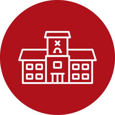 Modern yapı simgesinin vektör illüstrasyonu