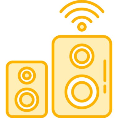 ses hoparlörü müzik simgesi ana hat biçiminde