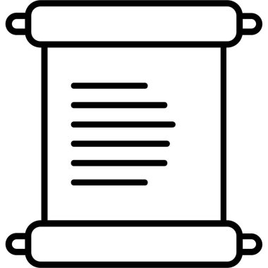 Bir belge simgesinin vektör illüstrasyonu