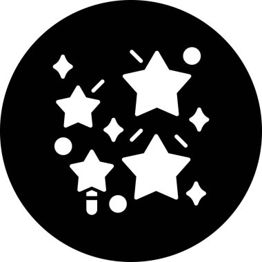 Yıldızlar. Web simgesi basit illüstrasyon